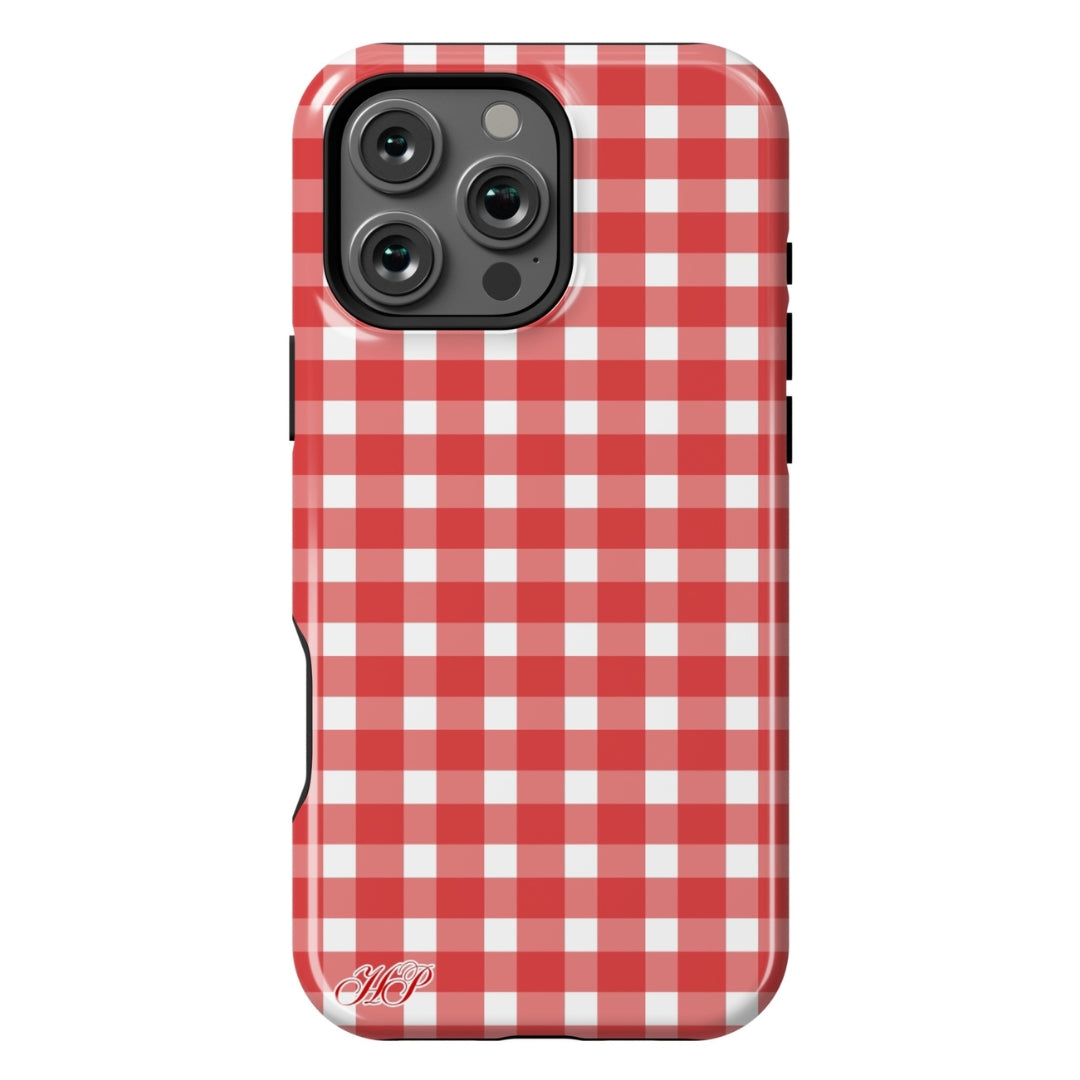 Cherry π Gingham Case