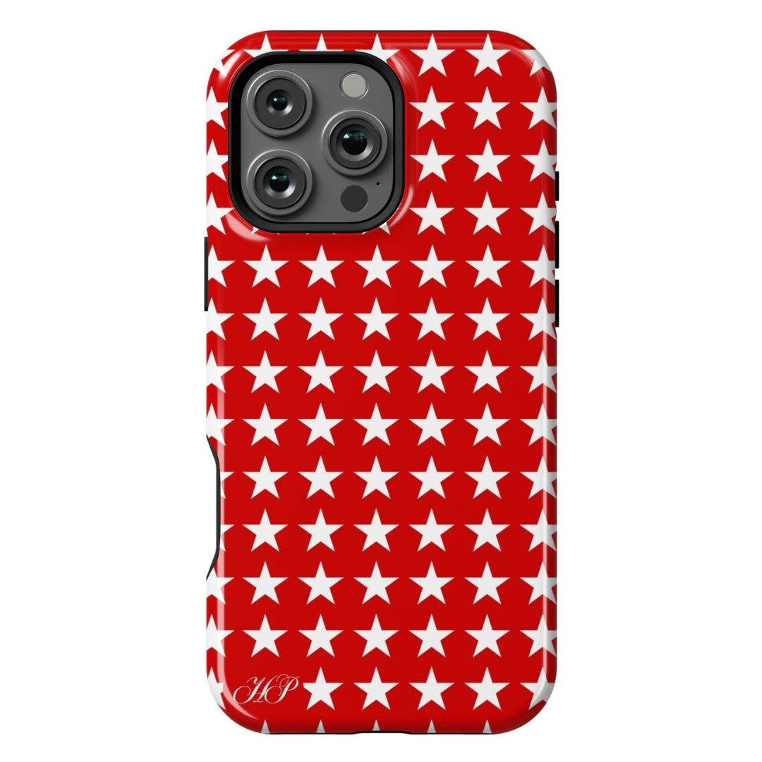 Cherry 🍒⭐️ Red Stars Case – Hyper Pink Cherry 🍒⭐️ Red Stars Case – Hyper Pink