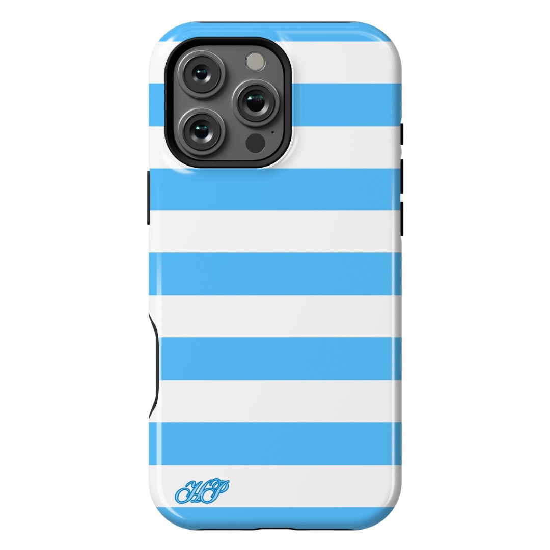 Blue Cabana🏝🌊 Striped Case – Hyper Pink Blue Cabana🏝🌊 Striped Case – Hyper Pink